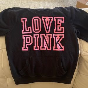Victoria’s Secret PINK L/S crew neck sweatshirt w/kangaroo pocket